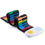 Piano Eletrónico de Silicone para Crianças com 49 Teclas, colorido