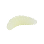 HENGJIA SO106 50 Peças de Isco Macio em Forma de Minhoca de Pão Simulado de 20mm, Isco Macio em Forma de Crescente para Peixe Cavalo, Equipamento de Pesca