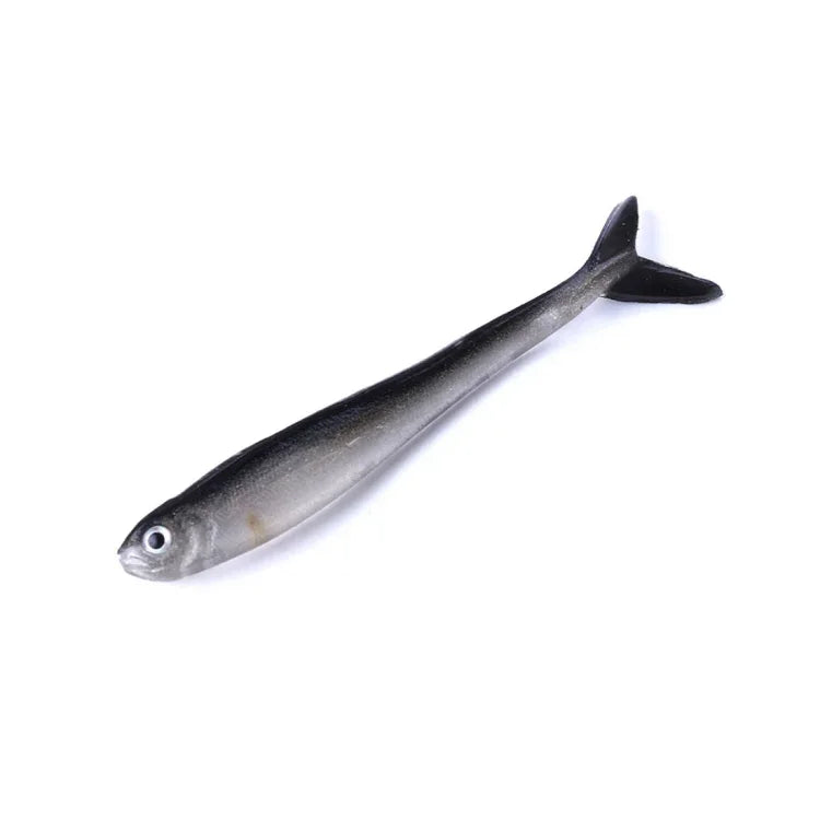 HENGJIA SO101 10 Peças de Isco Macio Loach 8cm/2,4g, Isco Macio Bicolor para Peixe Pequeno, Isco Macio para Pesca Marinha