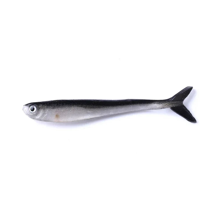 HENGJIA SO101 10 Peças de Isco Macio Loach 8cm/2,4g, Isco Macio Bicolor para Peixe Pequeno, Isco Macio para Pesca Marinha