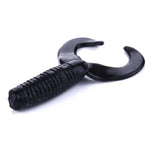 HENGJIA SO105 20 Peças de Isco Macio com Cauda Dupla 3,5cm/0,9g para Pesca Marinha