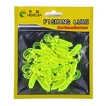 HENGJIA SO105 20 Peças de Isco Macio com Cauda Dupla 3,5cm/0,9g para Pesca Marinha