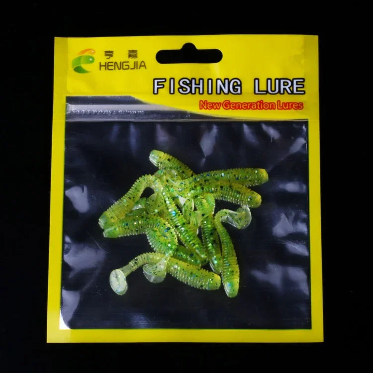 HENGJIA SO041 5cm/0,6g 10 Peças de Isco Macio Wobbler para Pesca, Isco de Silicone para Jigging e Swimbaits