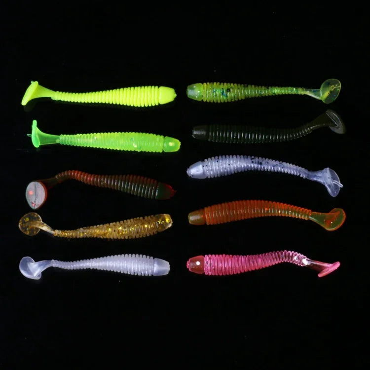 HENGJIA SO041 5cm/0,6g 10 Peças de Isco Macio Wobbler para Pesca, Isco de Silicone para Jigging e Swimbaits