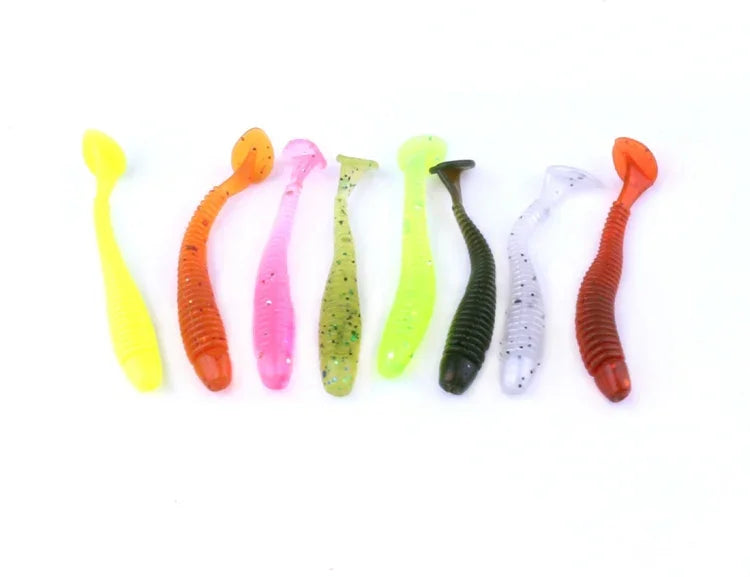 HENGJIA SO041 5cm/0,6g 10 Peças de Isco Macio Wobbler para Pesca, Isco de Silicone para Jigging e Swimbaits