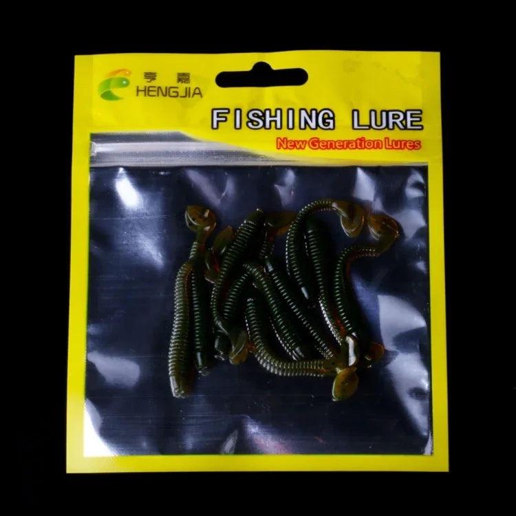 HENGJIA SO041 5cm/0,6g 10 Peças de Isco Macio Wobbler para Pesca, Isco de Silicone para Jigging e Swimbaits