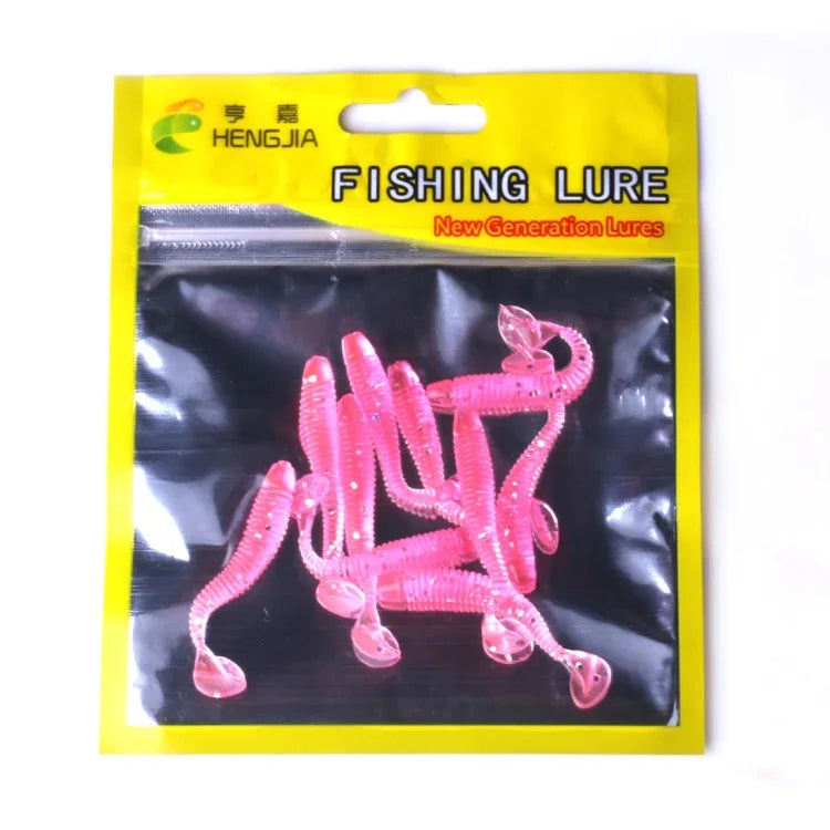 HENGJIA SO041 5cm/0,6g 10 Peças de Isco Macio Wobbler para Pesca, Isco de Silicone para Jigging e Swimbaits