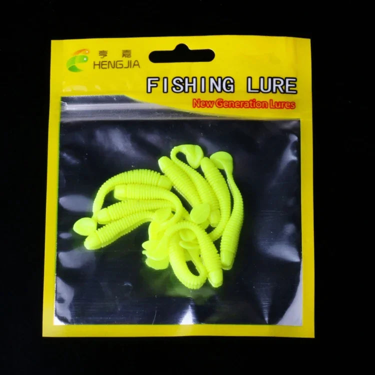 HENGJIA SO041 5cm/0,6g 10 Peças de Isco Macio Wobbler para Pesca, Isco de Silicone para Jigging e Swimbaits