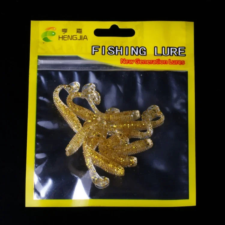 HENGJIA SO041 5cm/0,6g 10 Peças de Isco Macio Wobbler para Pesca, Isco de Silicone para Jigging e Swimbaits