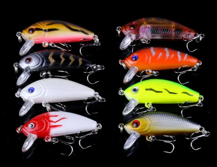 HENGJIA Set056 Conjunto de 56 Peças de Lantejoulas Metálicas para Isco Falso, Isco Fresco para Robalo Marinho, Comprimento: 3 a 10cm, Embalado