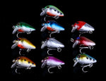 HENGJIA Set056 Conjunto de 56 Peças de Lantejoulas Metálicas para Isco Falso, Isco Fresco para Robalo Marinho, Comprimento: 3 a 10cm, Embalado