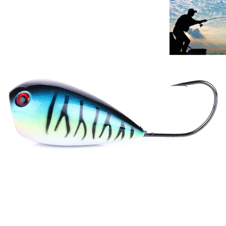 HENGJIA PO036 Isco Duro de Boca Grande com Anzol Único 8cm/13g para Ondas de Água, Isco de Pesca ao Ar Livre, Equipamento de Pesca, PO036-1, PO036-2, PO036-3, PO036-4, PO036-5, PO036-6, PO036-7