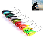 HENGJIA PO036 Conjunto de 8 Peças de Isco Duro de Boca Grande com Anzol Único 8cm/13g para Ondas de Água, Isco de Pesca ao Ar Livre, Equipamento de Pesca, PO036
