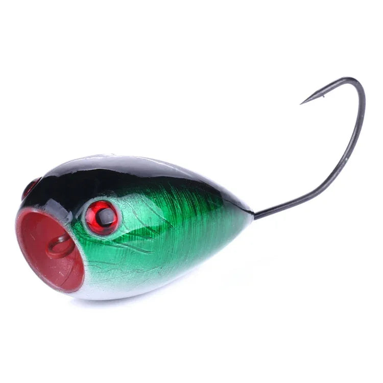 HENGJIA PO036 Conjunto de 8 Peças de Isco Duro de Boca Grande com Anzol Único 8cm/13g para Ondas de Água, Isco de Pesca ao Ar Livre, Equipamento de Pesca, PO036