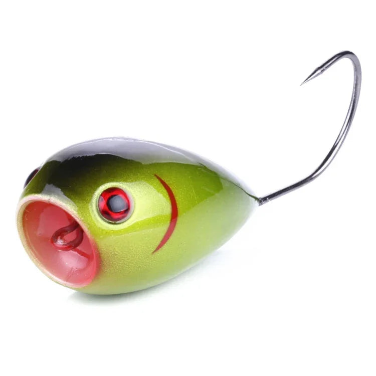 HENGJIA PO036 Conjunto de 8 Peças de Isco Duro de Boca Grande com Anzol Único 8cm/13g para Ondas de Água, Isco de Pesca ao Ar Livre, Equipamento de Pesca, PO036