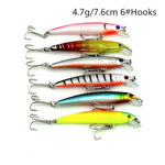 HENGJIA Set002 Conjunto de 43 Peças de Lantejoulas Metálicas para Isco Artificial de Robalo Fresco, Comprimento: 5 a 10,5cm, Embalado