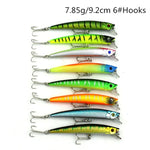 Conjunto HENGJIA Set002 com 43 Peças de Lantejoulas Metálicas, Isco Artificial para Pesca de Robalo Fresco, Comprimento: 5 a 10,5cm, Embalado