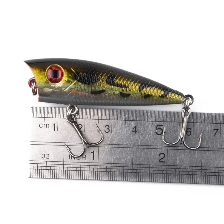 HENGJIA PO035 Iscos Artificiais Rígidos de Simulação 6cm/6g para Pesca, Adequados para Água Salgada e Doce, PO035 1#, PO035 2#, PO035 3#, PO035 4#, PO035 5#