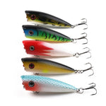 HENGJIA PO035 Iscos Artificiais Rígidos de Simulação 6cm/6g para Pesca, Adequados para Água Salgada e Doce, PO035 1#, PO035 2#, PO035 3#, PO035 4#, PO035 5#