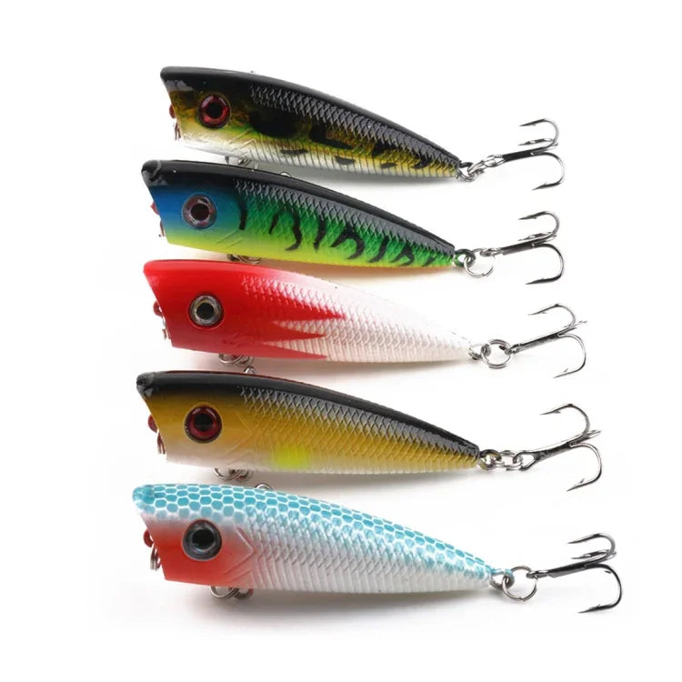 HENGJIA PO035 Iscos Artificiais Rígidos de Simulação 6cm/6g para Pesca, Adequados para Água Salgada e Doce, PO035 1#, PO035 2#, PO035 3#, PO035 4#, PO035 5#