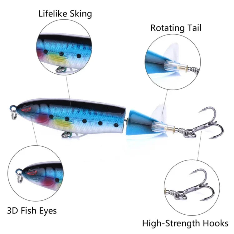 HENGJIA PE018 Iscos Duros em Forma de Hélice Trator 10cm/13g para Pesca, Adequados para Água Salgada e Doce, PE018 1#, PE018 2#, PE018 3#, PE018 4#, PE018 5#, PE018 6#, PE018 7#, PE018 8#