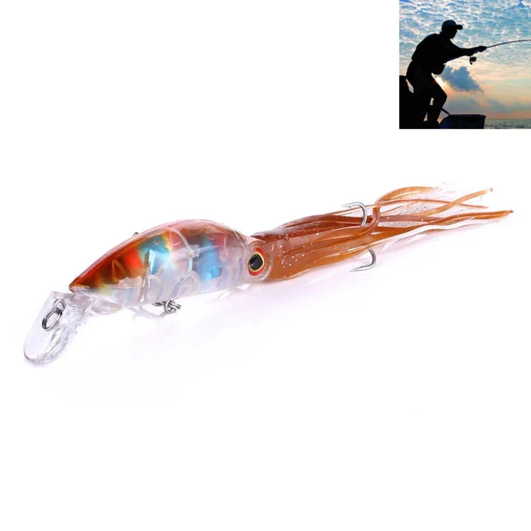 HENGJIA JIZ002 Iscos Duros em Forma de Polvo Grande 10cm/16,6g para Pesca de Longo Alcance, Adequados para Pesca Marinha e Água Doce, JIZ002 A, JIZ002 B, JIZ002 C, JIZ002 D, JIZ002 E, JIZ002 F, JIZ002 G, JIZ002 H