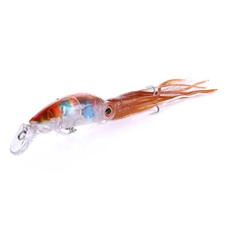 HENGJIA JIZ002 Iscos Duros em Forma de Polvo Grande 10cm/16,6g para Pesca de Longo Alcance, Adequados para Pesca Marinha e Água Doce, JIZ002 A, JIZ002 B, JIZ002 C, JIZ002 D, JIZ002 E, JIZ002 F, JIZ002 G, JIZ002 H