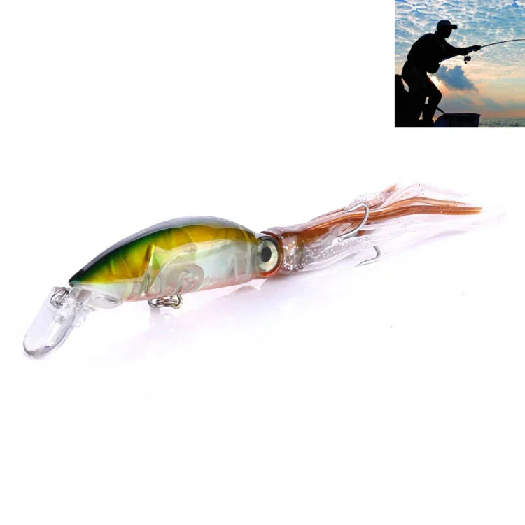 HENGJIA JIZ002 Iscos Duros em Forma de Polvo Grande 10cm/16,6g para Pesca de Longo Alcance, Adequados para Pesca Marinha e Água Doce, JIZ002 A, JIZ002 B, JIZ002 C, JIZ002 D, JIZ002 E, JIZ002 F, JIZ002 G, JIZ002 H