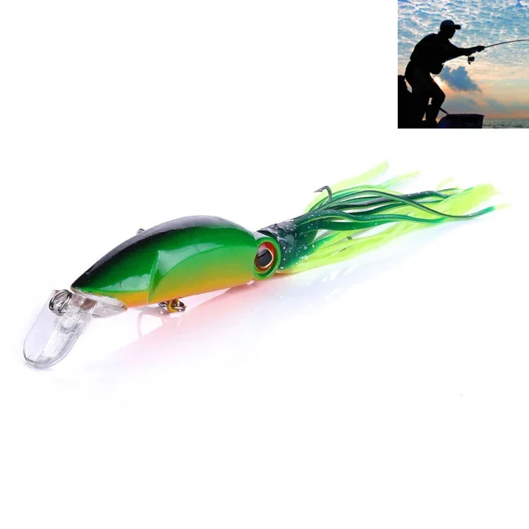 HENGJIA JIZ002 Iscos Duros em Forma de Polvo Grande 10cm/16,6g para Pesca de Longo Alcance, Adequados para Pesca Marinha e Água Doce, JIZ002 A, JIZ002 B, JIZ002 C, JIZ002 D, JIZ002 E, JIZ002 F, JIZ002 G, JIZ002 H