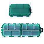 Caixa de Armazenamento para Equipamento de Pesca HENGJIA qt061-1 com Dez Divisórias, qt061-1