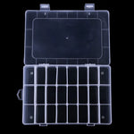 HENGJIA qt022 Caixa Transparente Impermeável para Armazenamento Multifuncional de Ferramentas e Equipamento de Pesca com Vinte e Quatro Divisórias, qt022