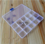 HENGJIA qt020 Caixa de Armazenamento de Equipamento de Pesca Multifuncional Impermeável com Quinze Divisórias, qt020
