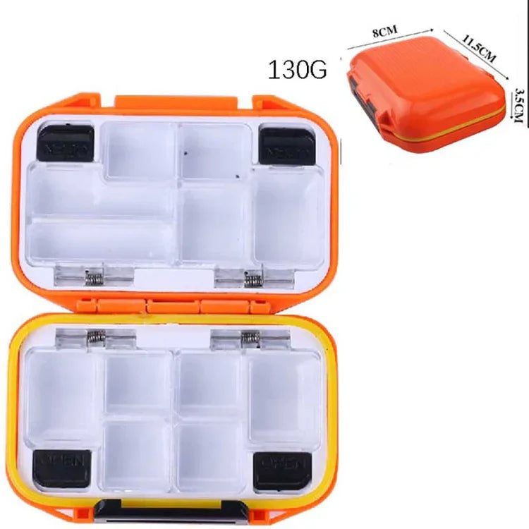 HENGJIA qt020 Caixa de Armazenamento de Equipamento de Pesca Multifuncional Impermeável com Ganchos e Caixa para Isco, pequeno: 11,5 x 8 x 3,5cm, 11,5 x 8 x 3,5cm