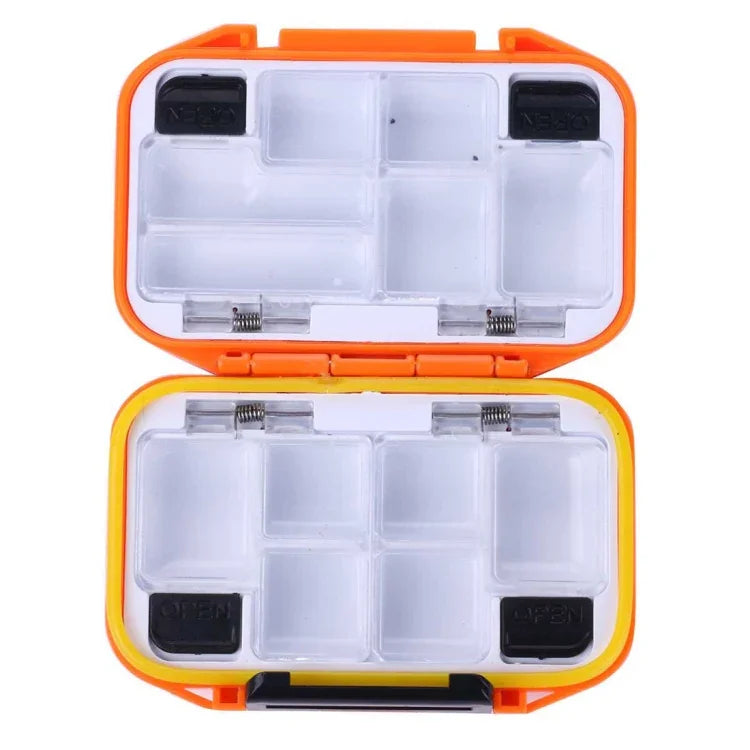 HENGJIA qt020 Caixa de Armazenamento de Equipamento de Pesca Multifuncional Impermeável com Ganchos e Caixa para Isco, pequeno: 11,5 x 8 x 3,5cm, 11,5 x 8 x 3,5cm