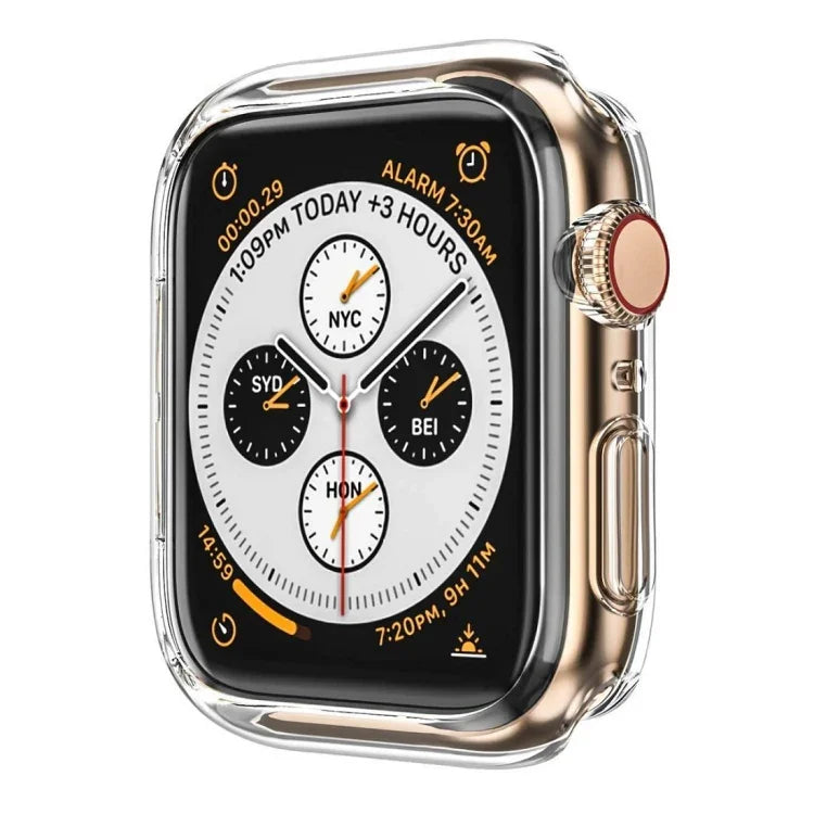 Capa Semi-rígida 2 em 1 ENKAY Hat-Prince em TPU + Filme Curvo PET 3D para Ecrã com Dobragem a Calor para Apple Watch Series 6 / 5 / 4 / SE 3 / SE 2 / SE 1 40mm, F Apple Watch Series 6 / 5 / 4 / SE 3 / SE 2 / SE 1 40mm