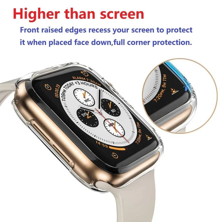 Capa Semi-rígida 2 em 1 ENKAY Hat-Prince em TPU + Filme Curvo PET 3D para Ecrã com Dobragem a Calor para Apple Watch Series 6 / 5 / 4 / SE 3 / SE 2 / SE 1 40mm, F Apple Watch Series 6 / 5 / 4 / SE 3 / SE 2 / SE 1 40mm