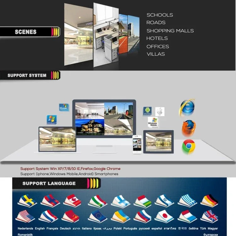 A4B5 - Mini 4 Channel 720P 1.0 Mega Pixel 4 x Bullet AHD Cameras AHD DVR Kit, Support Night Vision / Motion Detection, IR Distance: 20m - Trustpick
