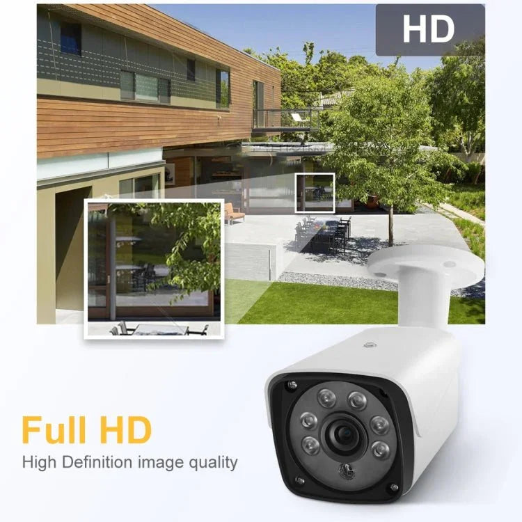 A8B3 / Kit 8CH 1080N Surveillance DVR System and 720P 1.0MP HD Weatherproof Bullet Camera, Support Infrared Night Vision & P2P & Phone Remote Monitor - Trustpick