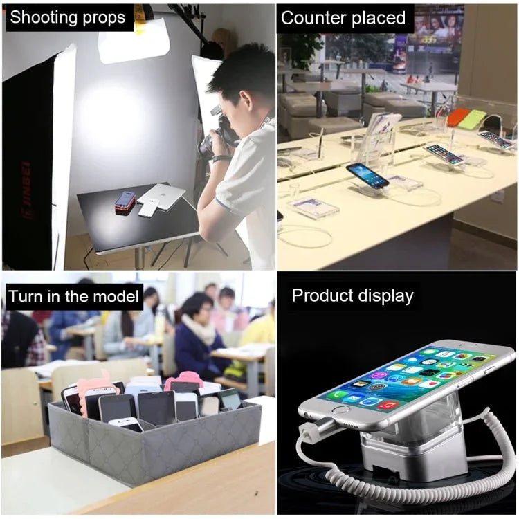 Aluminum Shell Square - column Anti - theft Alarm Stand Security System Burglar Alarm / Anti - theft Alarm Display Holder for Mobile Phones with Type - C / USB - C Port - Trustpick