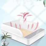 Cat Litter Box Semi - closed Square Feces Basin Pet Toilet - Trustpick