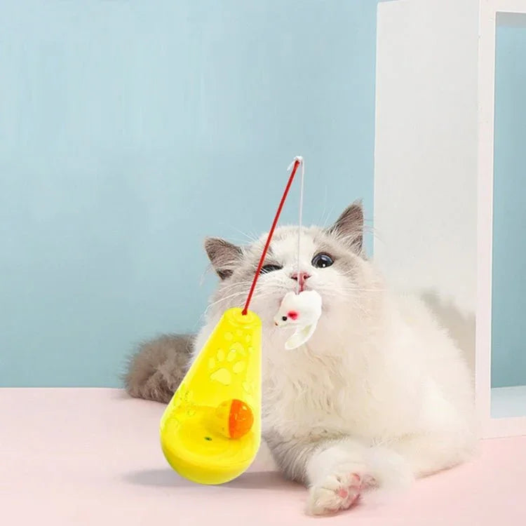 Cat Toy Ball Cat Stick Self - stimulation Boredom Relief Food Leakage Tumbler - Trustpick