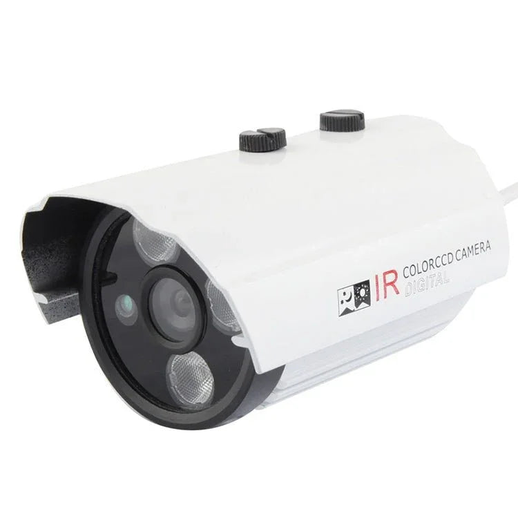 CMOS 420TVL 6mm Lens Metal Material Array LED Color Infrared Camera with 3 LED, IR Distance: 20m - Trustpick