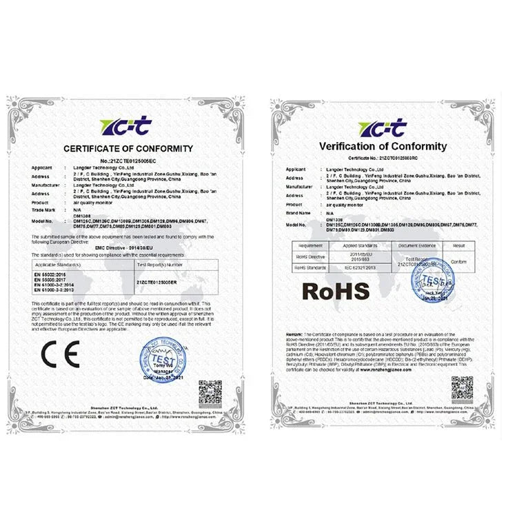 DM1308B Carbon Dioxide Detector Concentration Monitor with LED Display - Trustpick