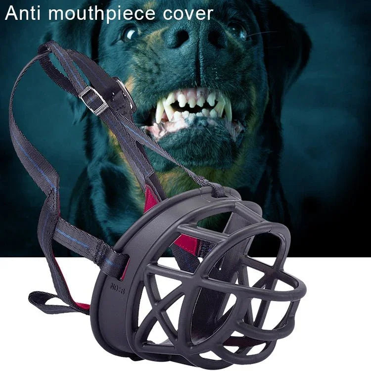 Dog Muzzle Prevent Biting Chewing and Barking Allows Drinking and Panting, Size: 8.2*7.6*10.4cm - Trustpick
