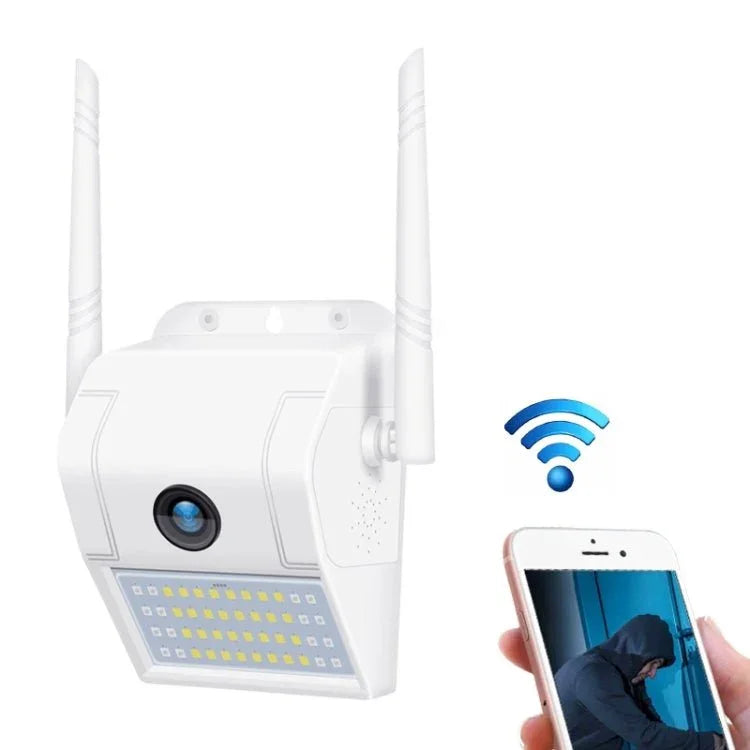 DP11 2 Megapixel IP66 Waterproof Wall Light Wireless IP Camera, Support Multiple Night Vision & Mobile Phone Remote Monitoring & Voice Intercom & Motion Detection / Alarm & 128GB Memory Card - Trustpick