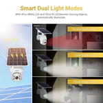 ESCAM QF280 HD 1080P IP66 Waterproof WiFi Solar Panel PT IP Camera with Battery, Support Night Vision / Motion Detection / TF Card / Two Way Audio - Trustpick