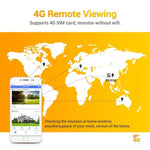 ESCAM QF450 HD 1080P 4G EU Version Solar Powered IP Camera with 128G Memory, Support Two - way Audio & PIR Motion Detection & Night Vision & TF Card - Trustpick
