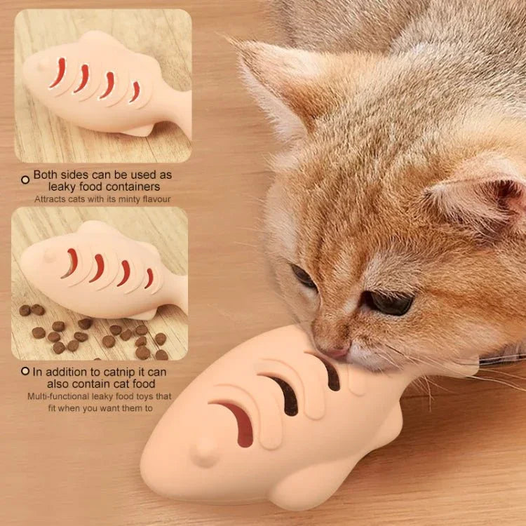 Fish Shape Silicone Cat Toy - Trustpick