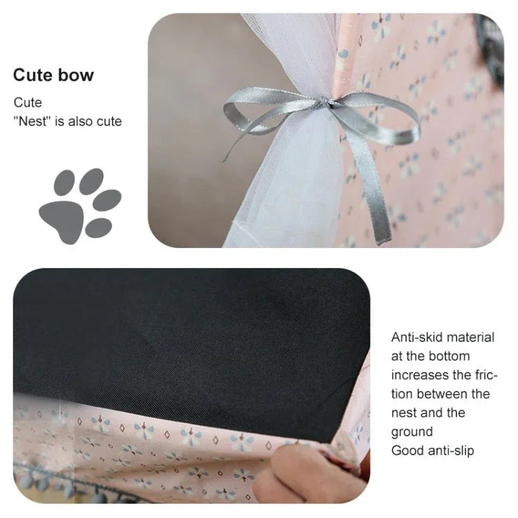 Four Seasons Universal Cat Small Dog Tent Removable and Washable Cat Litter Pet Nest - Trustpick