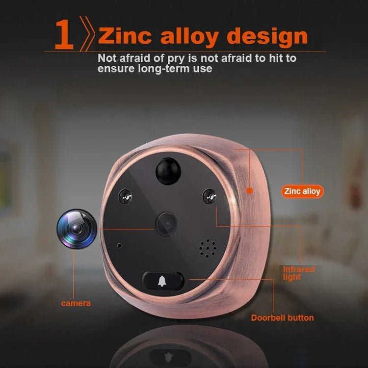 M4300A 4.3 inch Display Screen 3.0MP Camera Video Smart Doorbell, Support TF Card (32GB Max) & Motion Detection & Infrared Night Vision - Trustpick